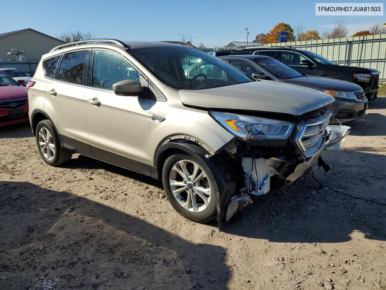 2018 Ford Escape Sel VIN: 1FMCU9HD7JUA81503 Lot: 76916214