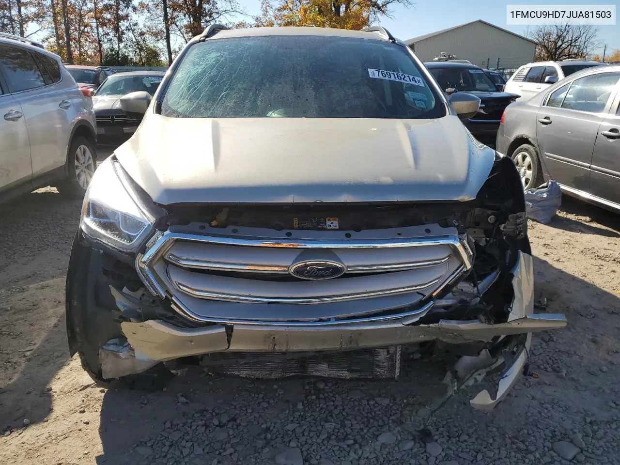 2018 Ford Escape Sel VIN: 1FMCU9HD7JUA81503 Lot: 76916214