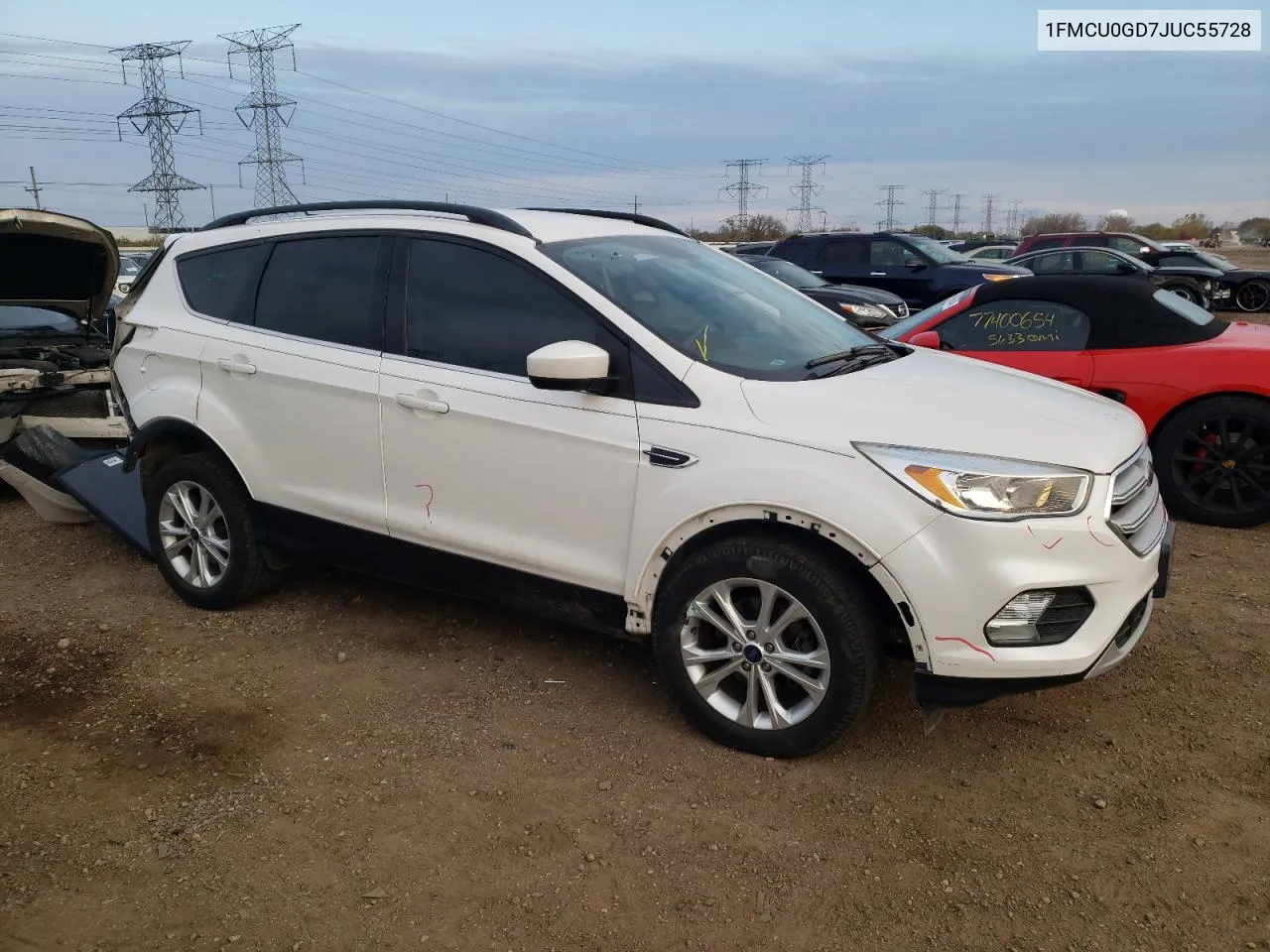 2018 Ford Escape Se VIN: 1FMCU0GD7JUC55728 Lot: 76978094