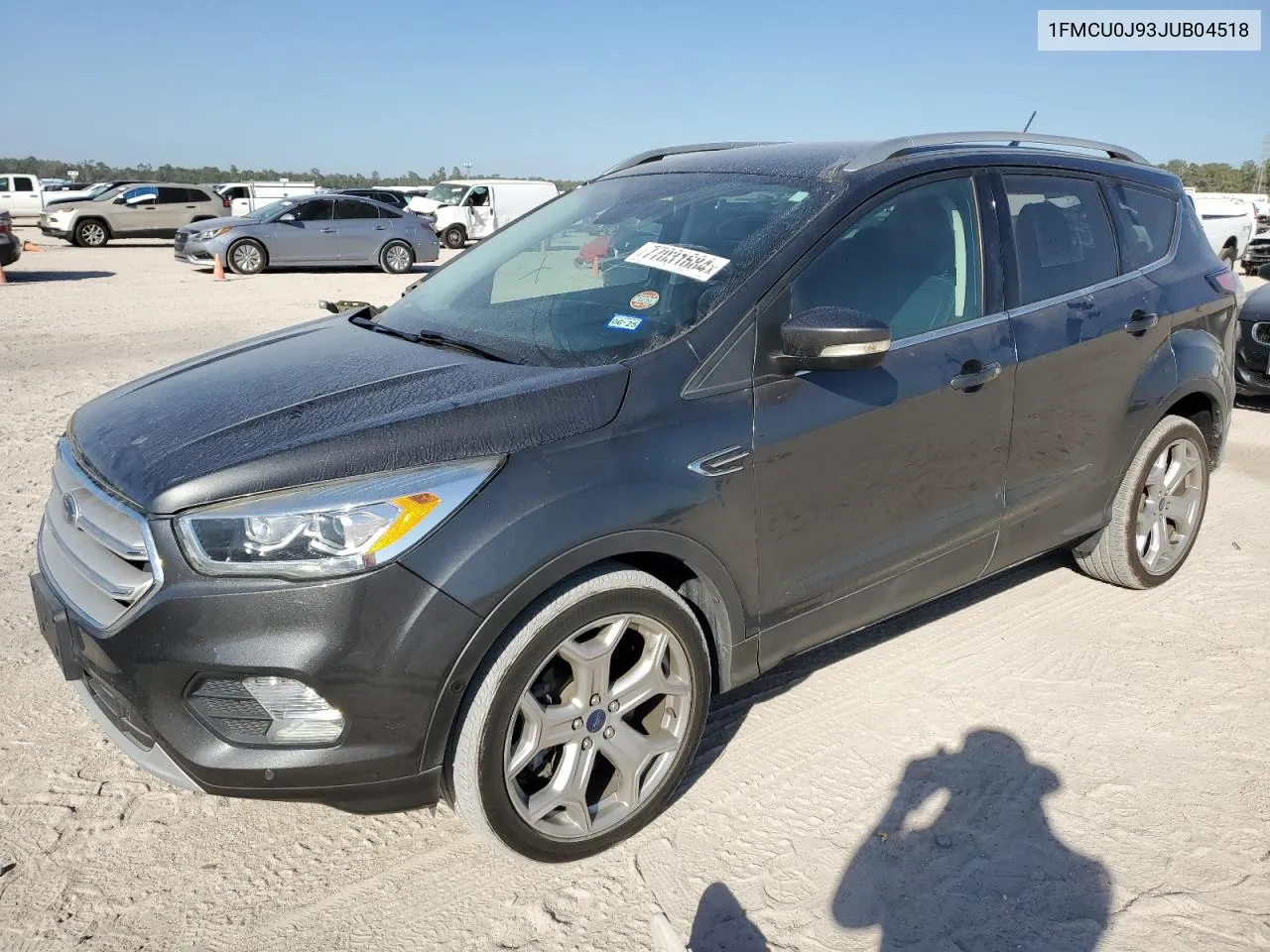 2018 Ford Escape Titanium VIN: 1FMCU0J93JUB04518 Lot: 77031684