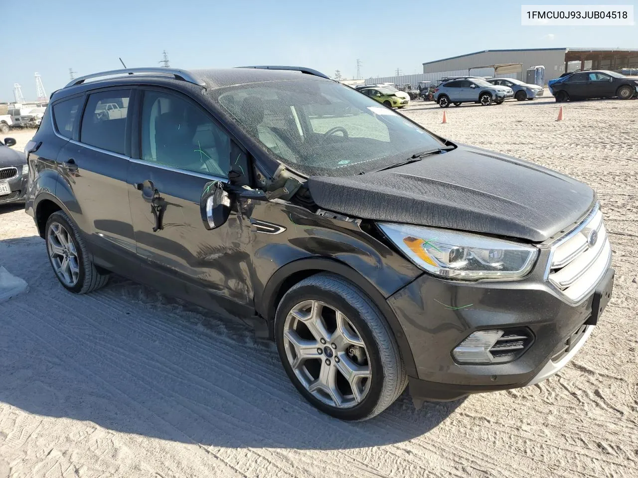 2018 Ford Escape Titanium VIN: 1FMCU0J93JUB04518 Lot: 77031684