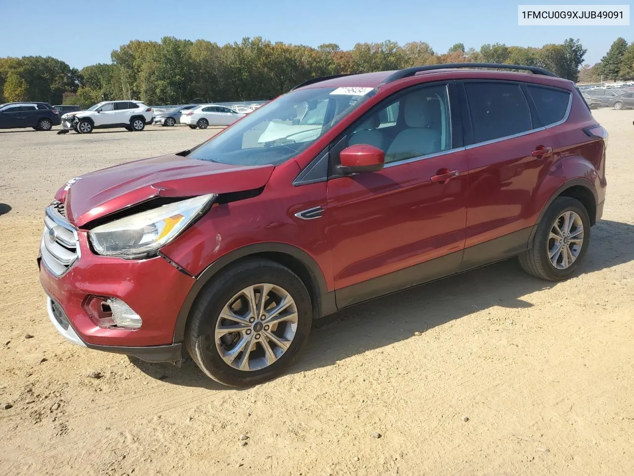 2018 Ford Escape Se VIN: 1FMCU0G9XJUB49091 Lot: 77196434