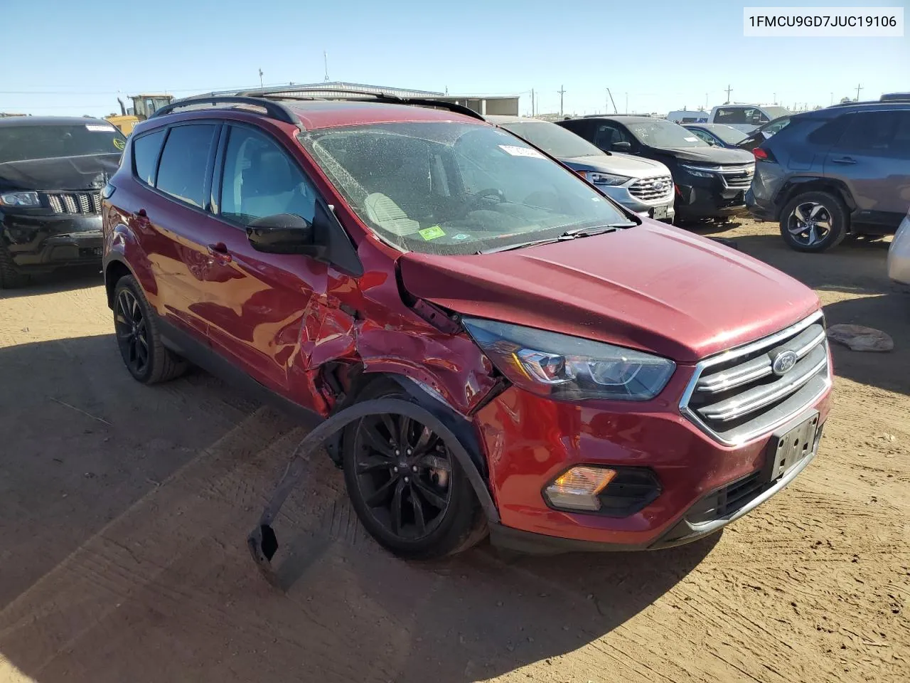 2018 Ford Escape Se VIN: 1FMCU9GD7JUC19106 Lot: 77213544