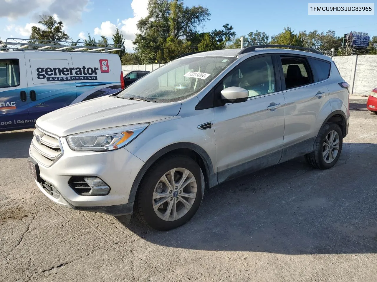 2018 Ford Escape Sel VIN: 1FMCU9HD3JUC83965 Lot: 77227404