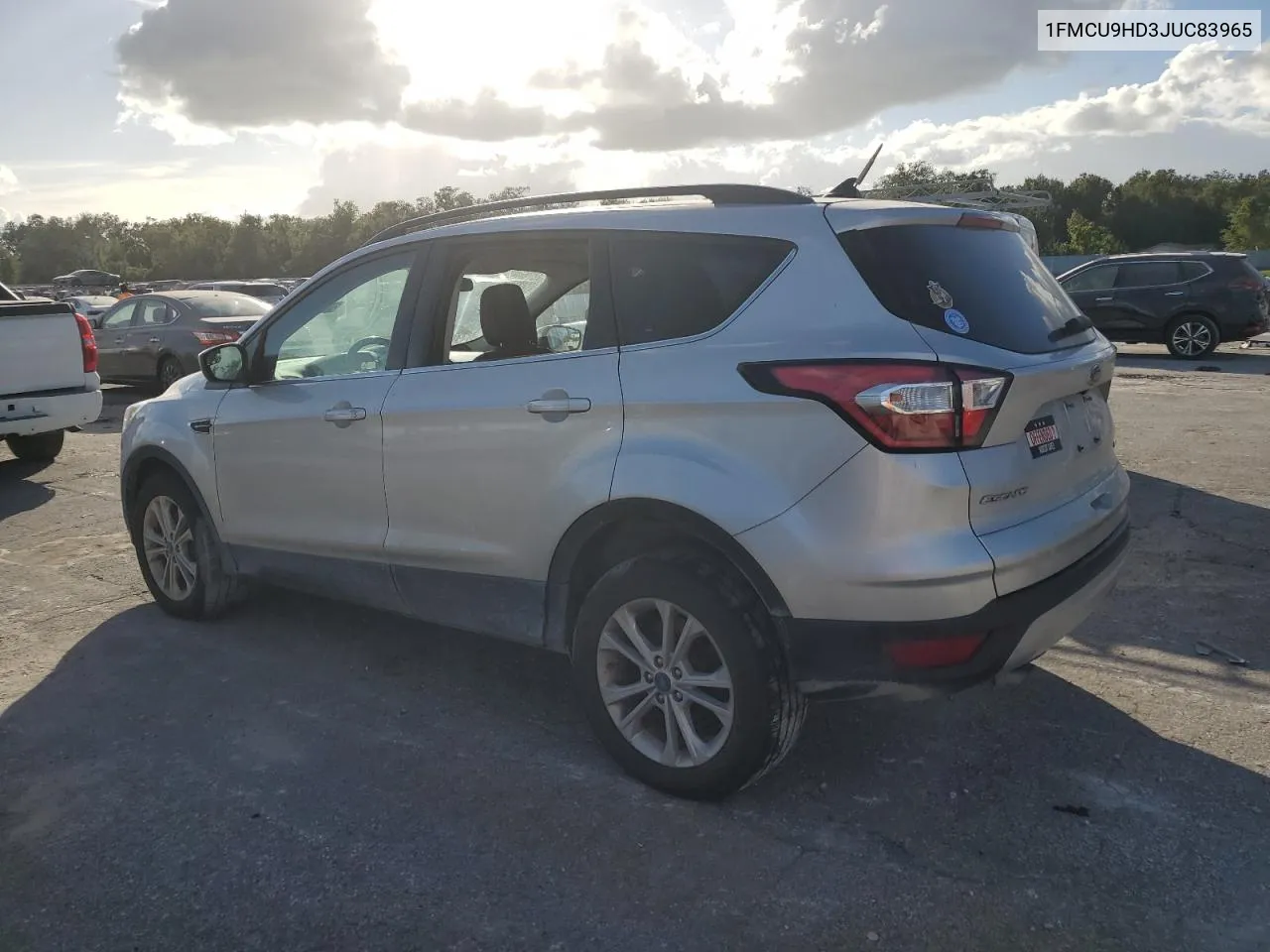 2018 Ford Escape Sel VIN: 1FMCU9HD3JUC83965 Lot: 77227404