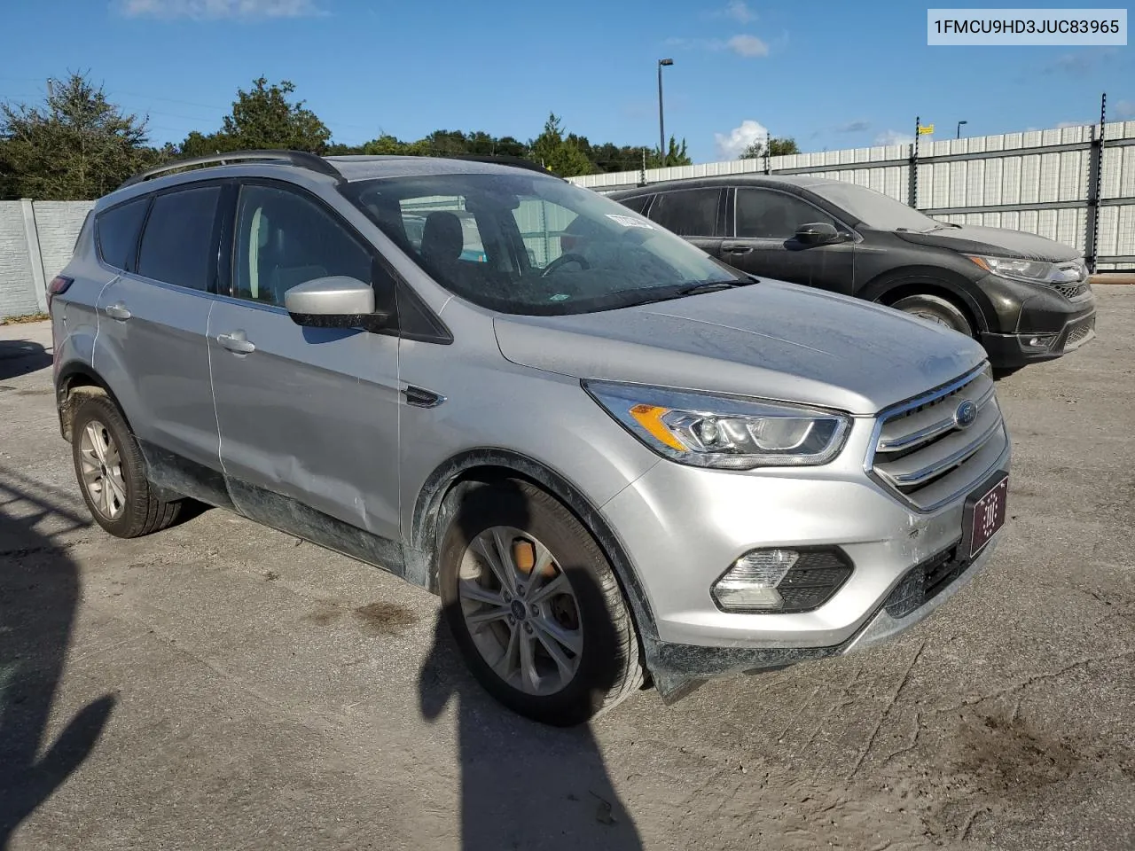 2018 Ford Escape Sel VIN: 1FMCU9HD3JUC83965 Lot: 77227404