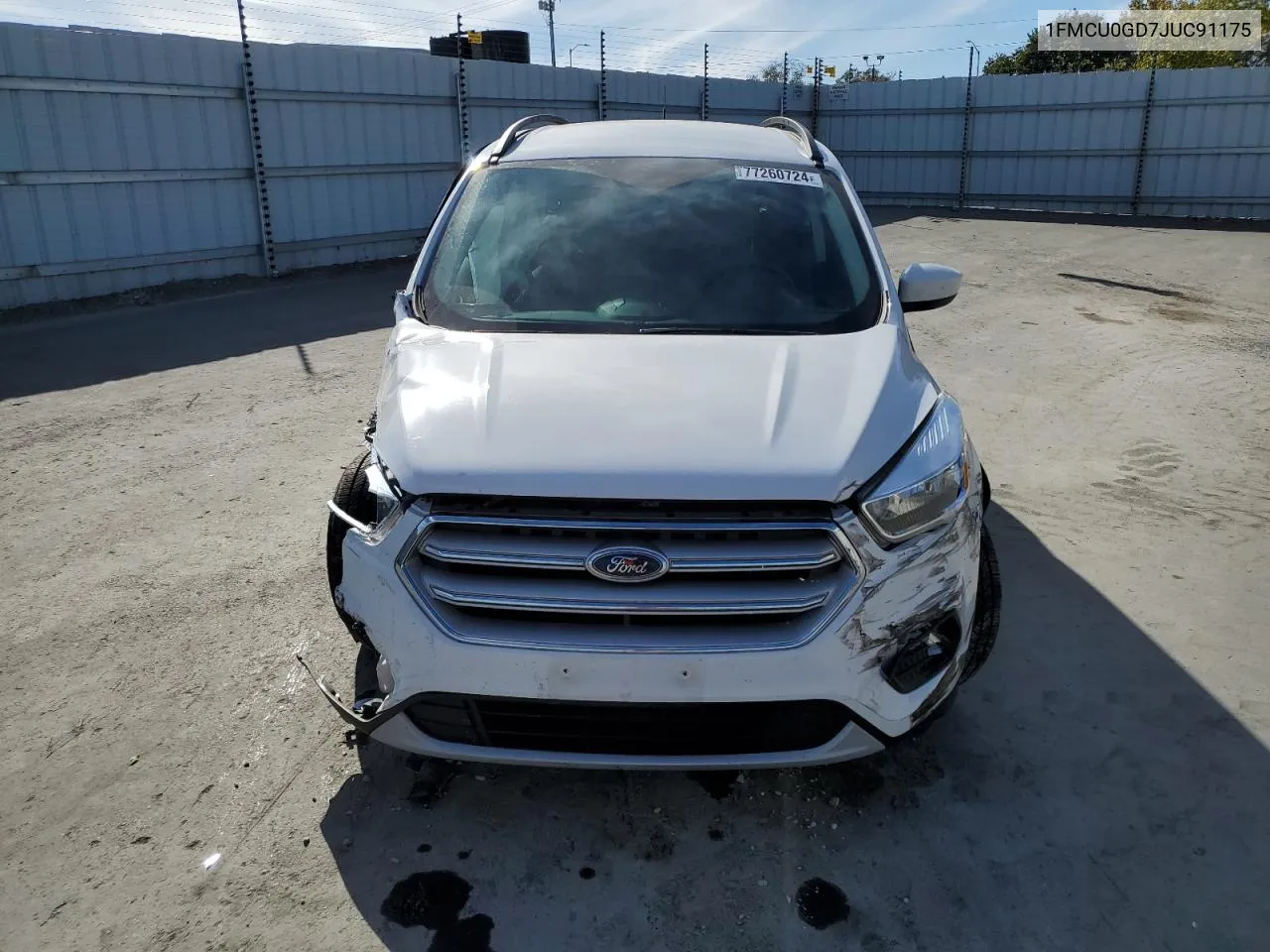 2018 Ford Escape Se VIN: 1FMCU0GD7JUC91175 Lot: 77260724