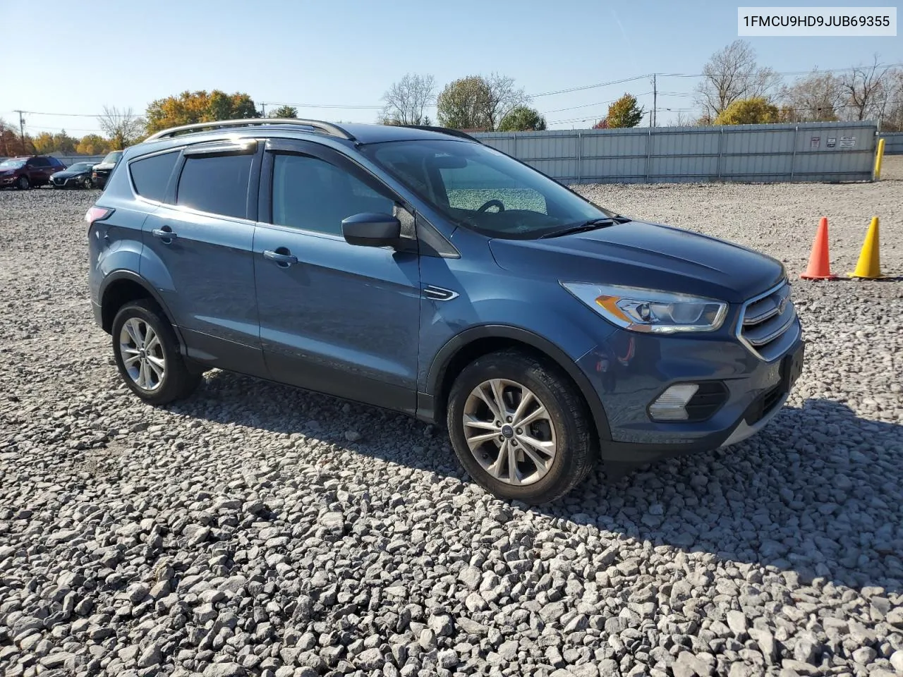 2018 Ford Escape Sel VIN: 1FMCU9HD9JUB69355 Lot: 77271064