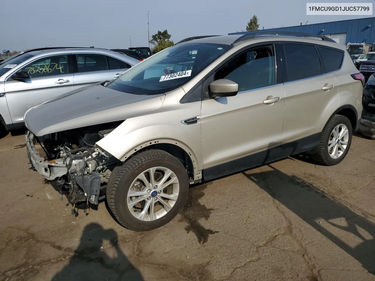 2018 Ford Escape Se VIN: 1FMCU9GD1JUC57799 Lot: 77302404