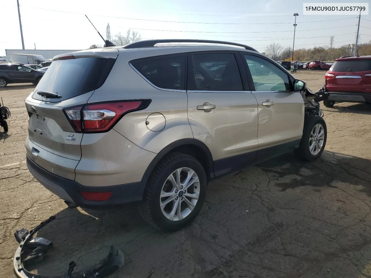 2018 Ford Escape Se VIN: 1FMCU9GD1JUC57799 Lot: 77302404