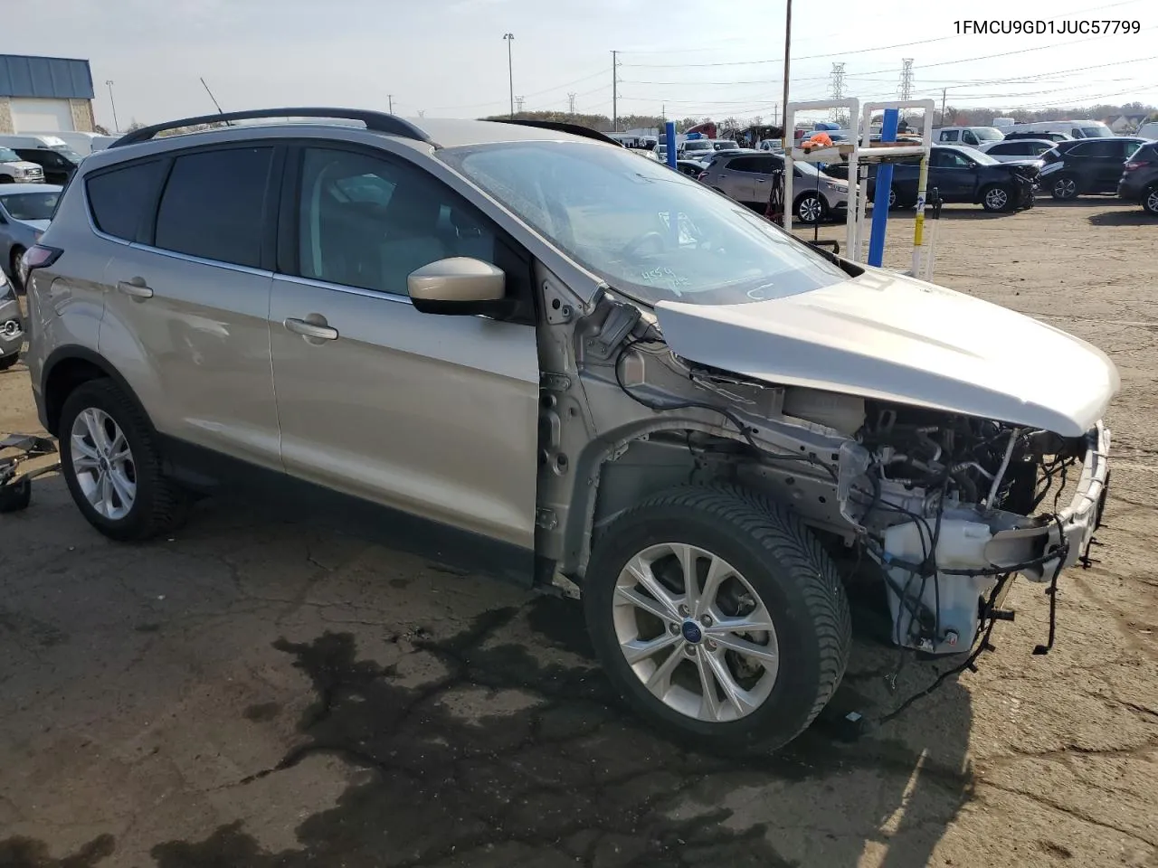 2018 Ford Escape Se VIN: 1FMCU9GD1JUC57799 Lot: 77302404