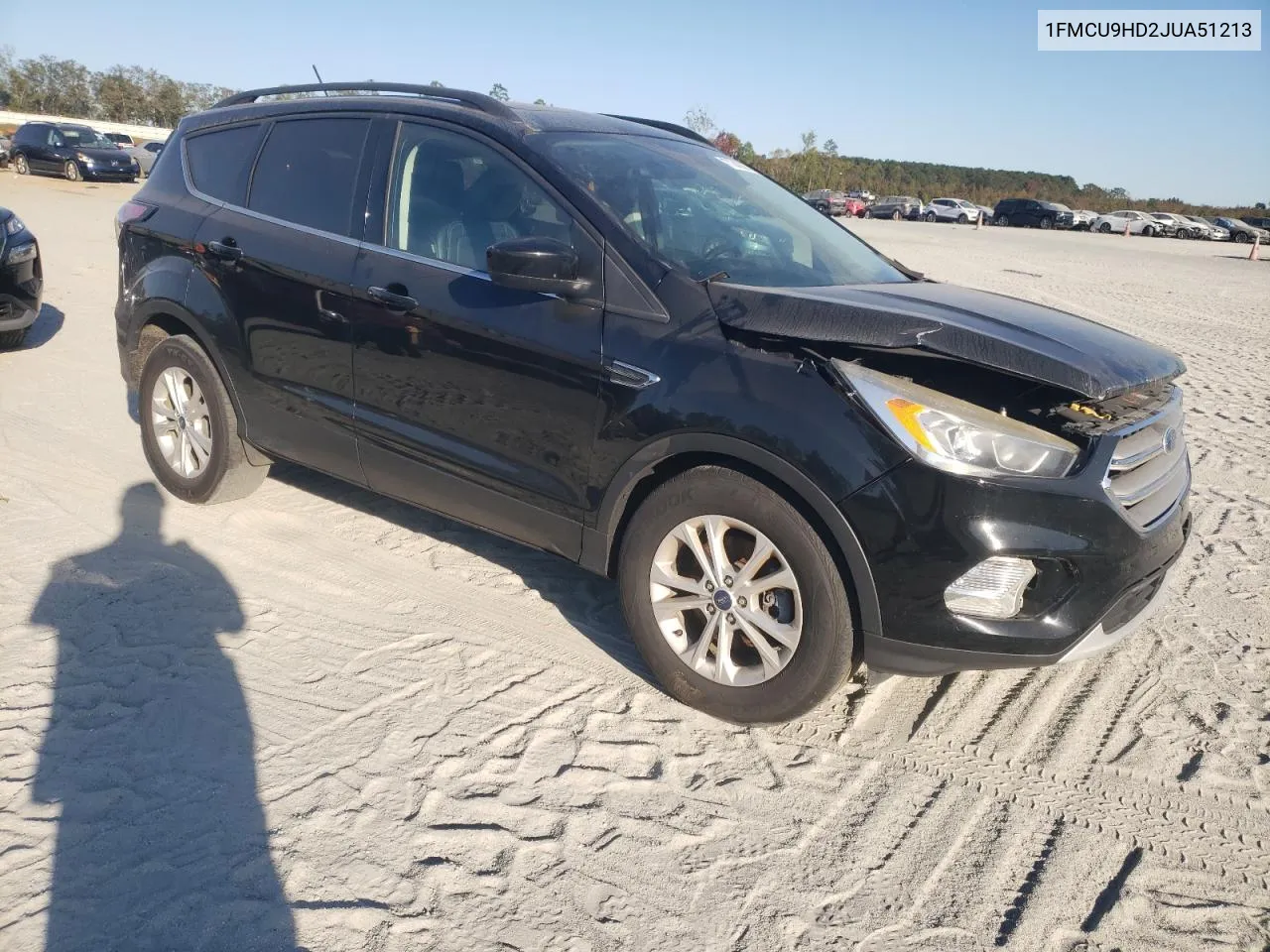 2018 Ford Escape Sel VIN: 1FMCU9HD2JUA51213 Lot: 77343354