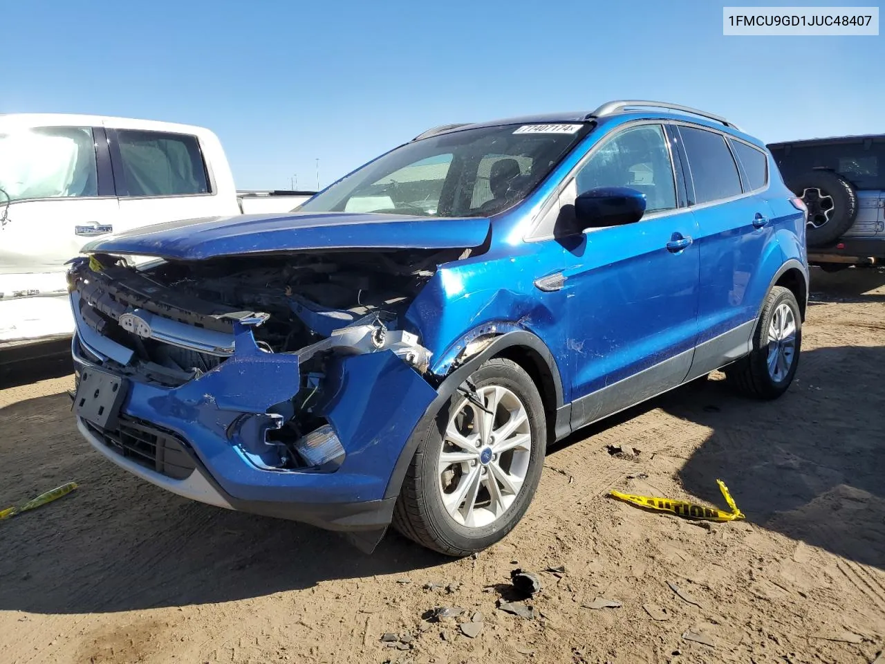 1FMCU9GD1JUC48407 2018 Ford Escape Se