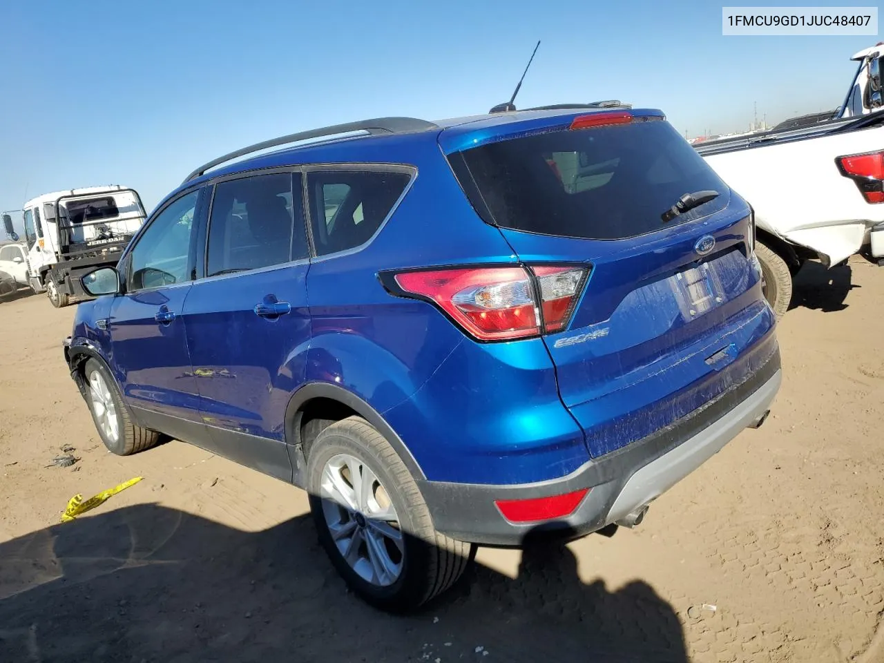 2018 Ford Escape Se VIN: 1FMCU9GD1JUC48407 Lot: 77407174