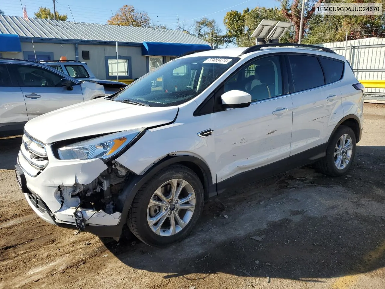 2018 Ford Escape Se VIN: 1FMCU9GD6JUC24670 Lot: 77483474