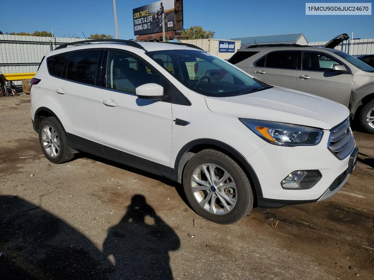 2018 Ford Escape Se VIN: 1FMCU9GD6JUC24670 Lot: 77483474