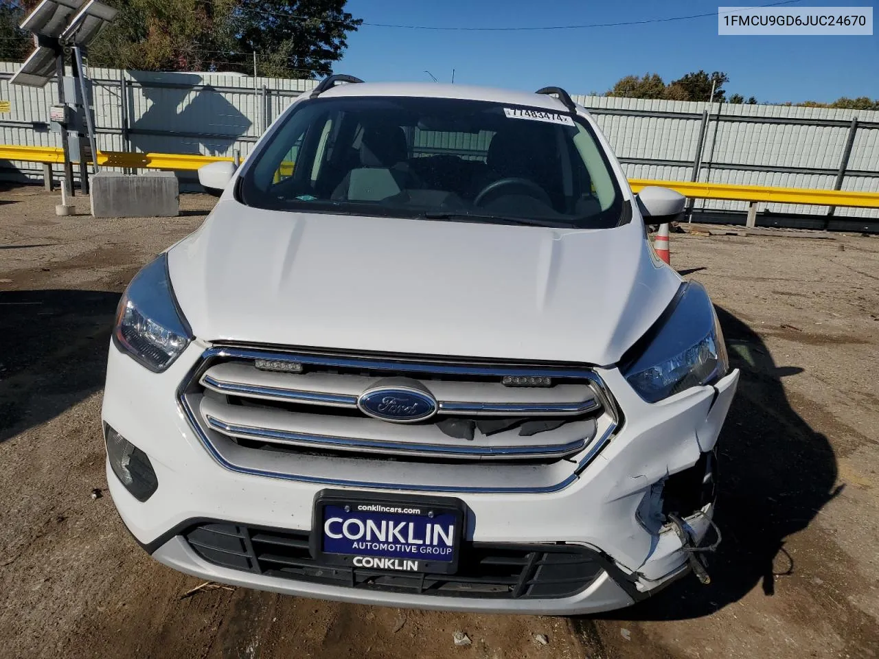 2018 Ford Escape Se VIN: 1FMCU9GD6JUC24670 Lot: 77483474