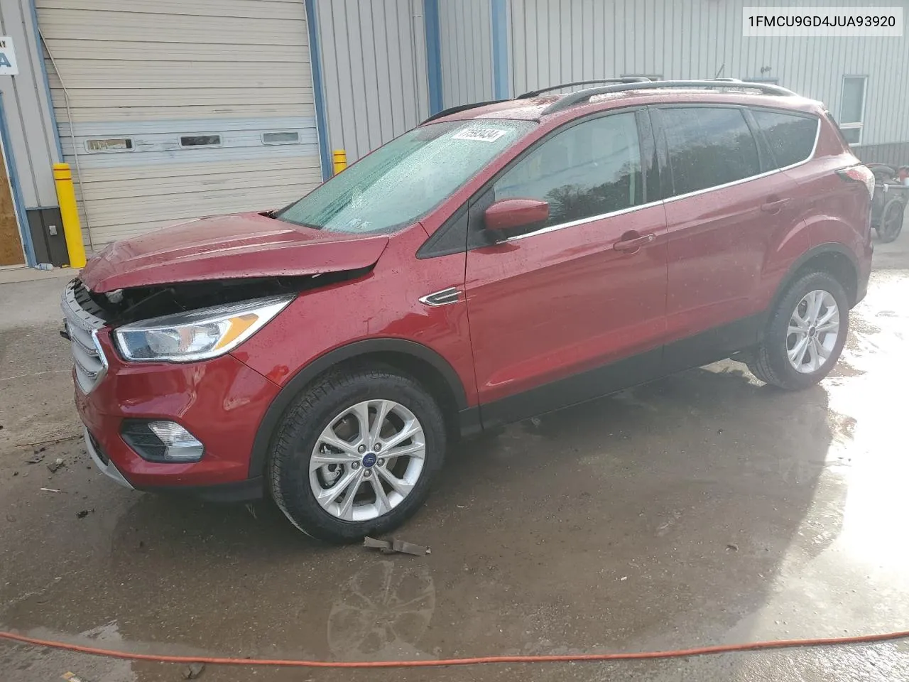 2018 Ford Escape Se VIN: 1FMCU9GD4JUA93920 Lot: 77593434