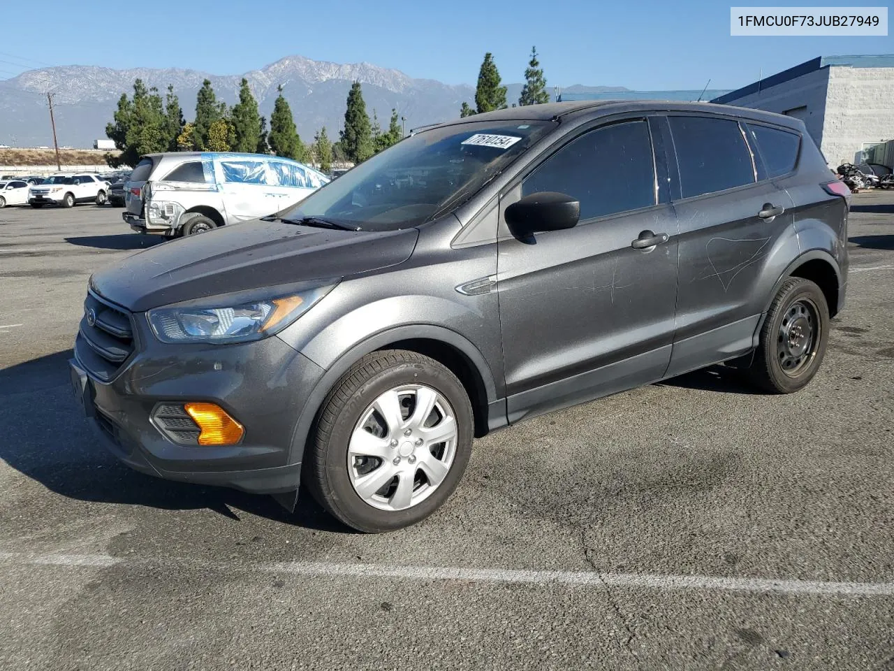 2018 Ford Escape S VIN: 1FMCU0F73JUB27949 Lot: 77610154