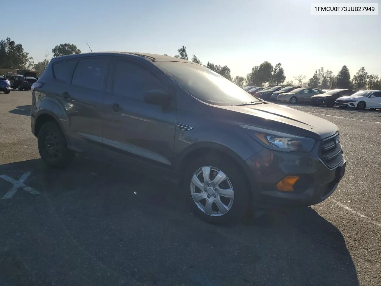 2018 Ford Escape S VIN: 1FMCU0F73JUB27949 Lot: 77610154