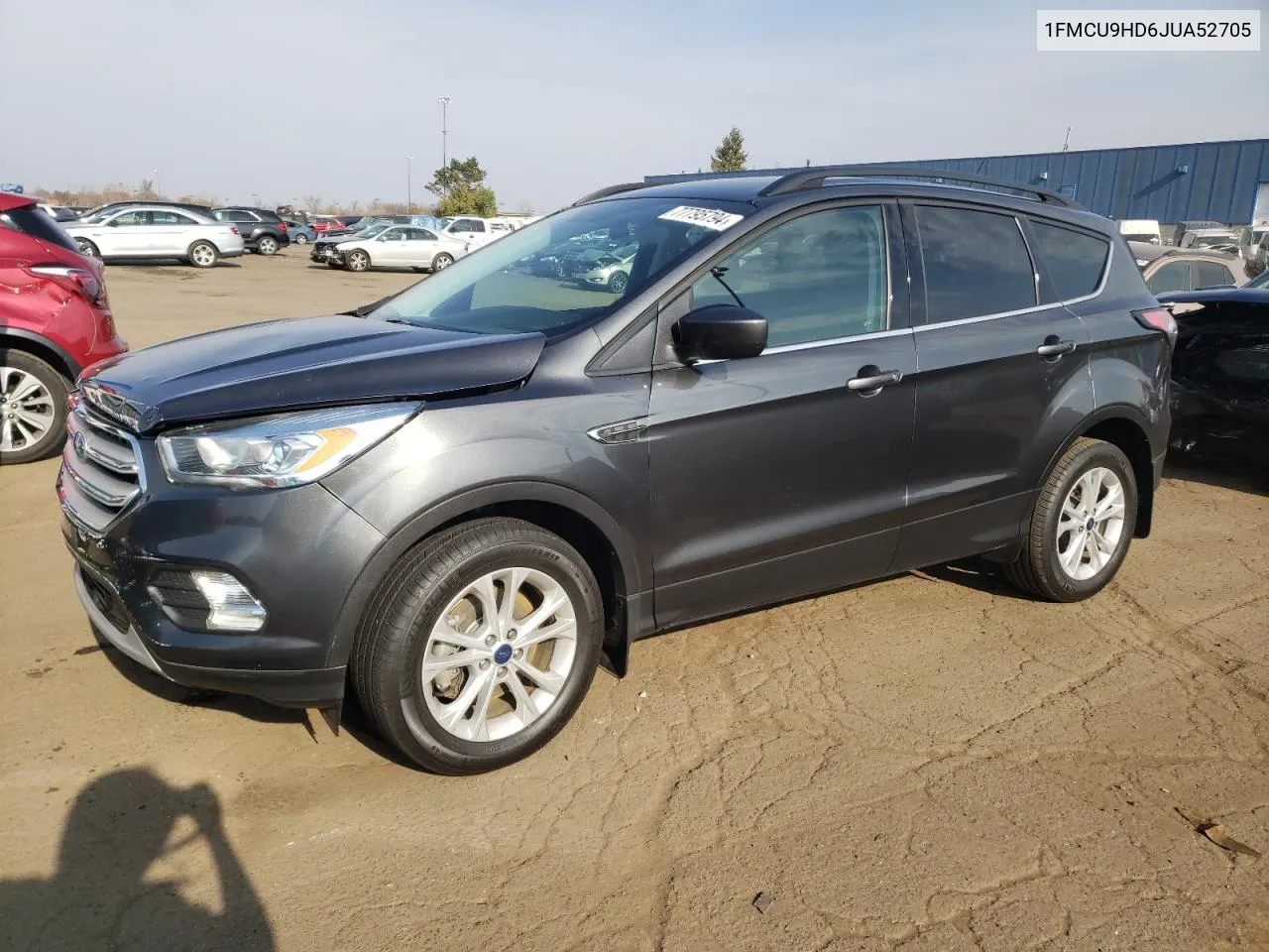 2018 Ford Escape Sel VIN: 1FMCU9HD6JUA52705 Lot: 77795794