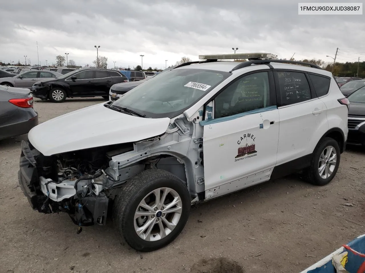 2018 Ford Escape Se VIN: 1FMCU9GDXJUD38087 Lot: 77865594