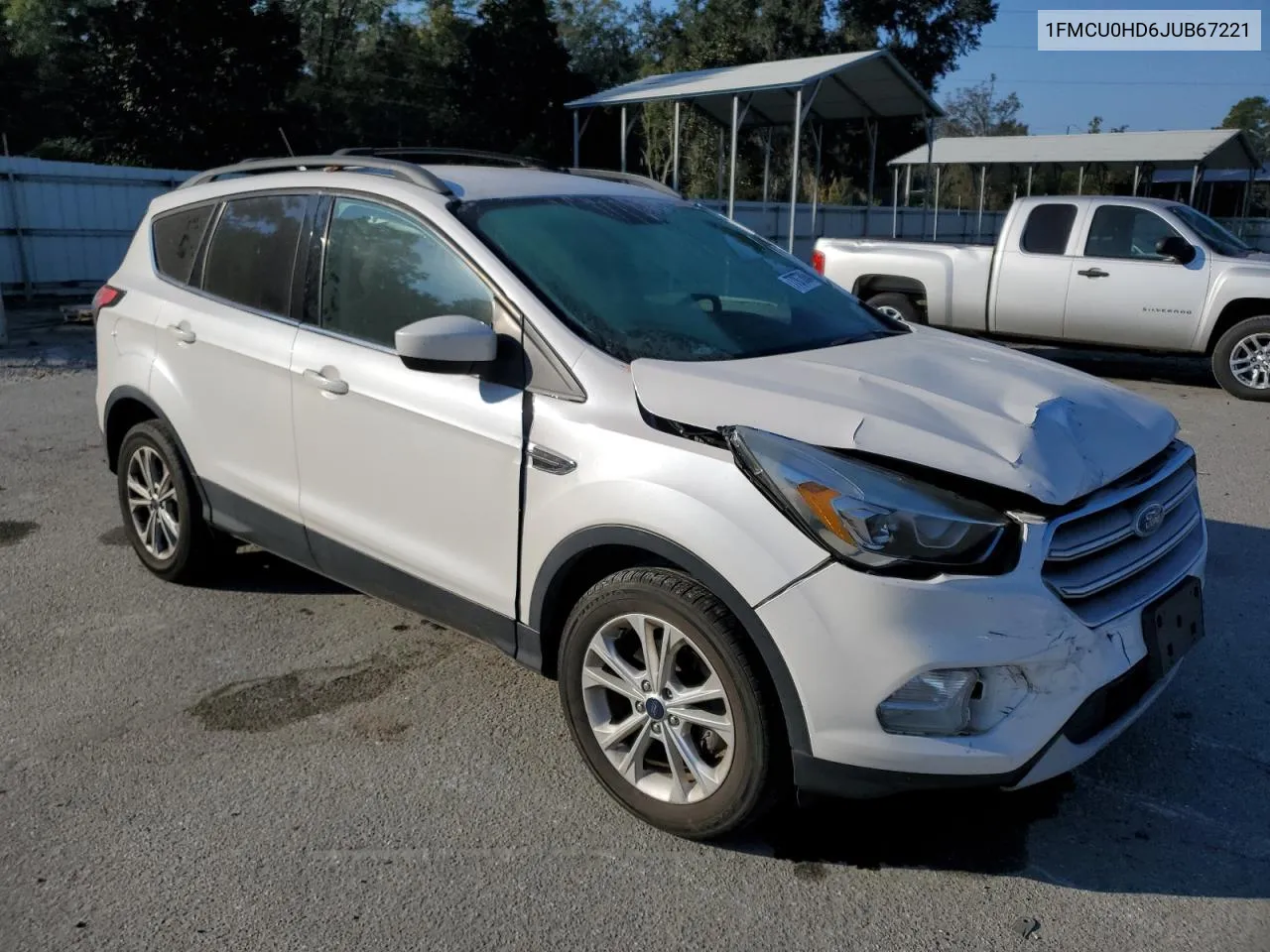 2018 Ford Escape Sel VIN: 1FMCU0HD6JUB67221 Lot: 77873064