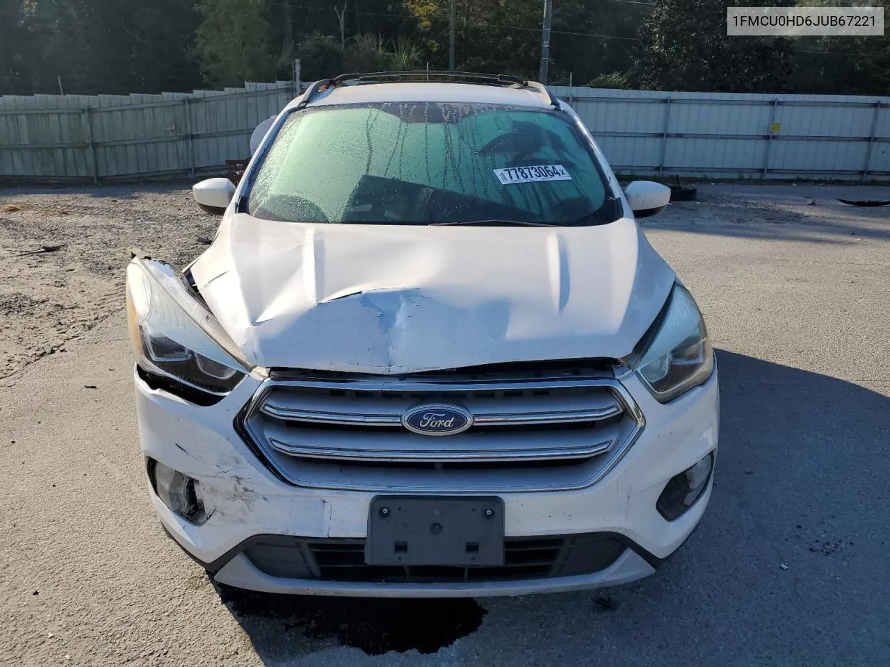 2018 Ford Escape Sel VIN: 1FMCU0HD6JUB67221 Lot: 77873064