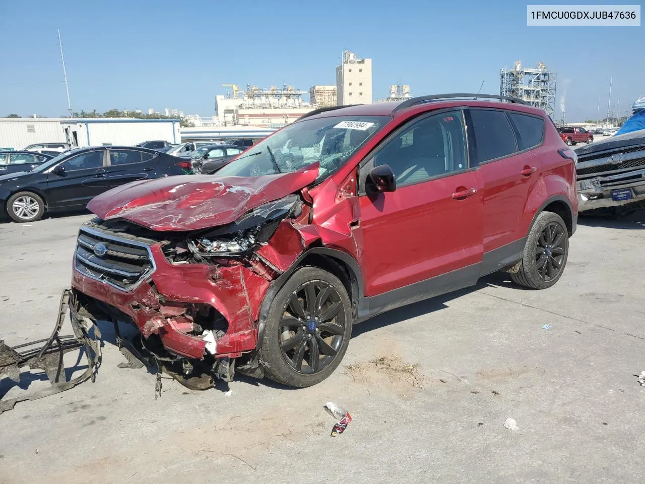 2018 Ford Escape Se VIN: 1FMCU0GDXJUB47636 Lot: 77962994