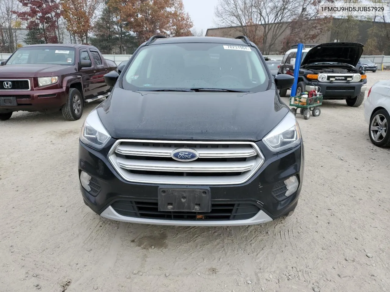 2018 Ford Escape Sel VIN: 1FMCU9HD5JUB57929 Lot: 78231904