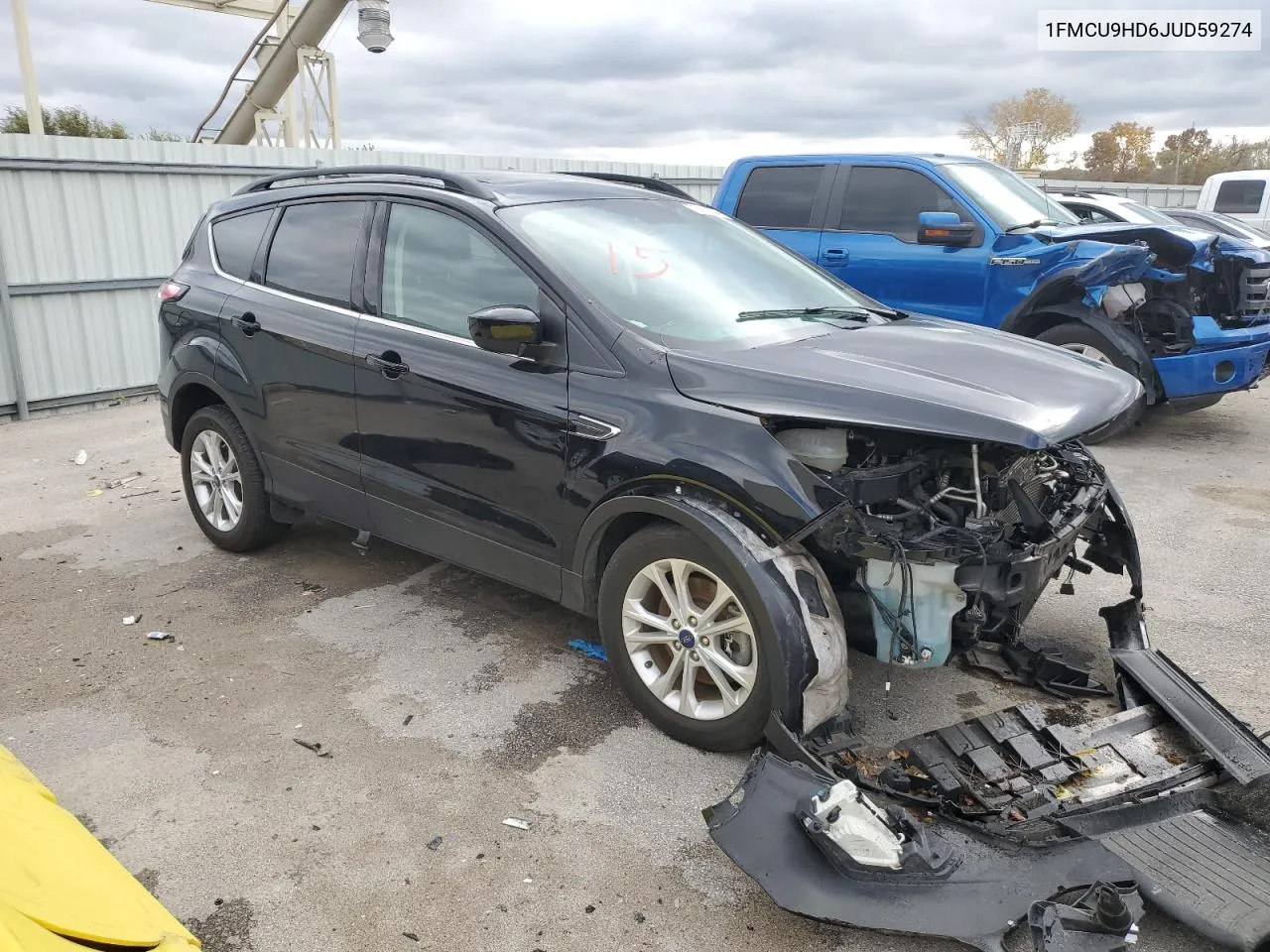 2018 Ford Escape Sel VIN: 1FMCU9HD6JUD59274 Lot: 78929204