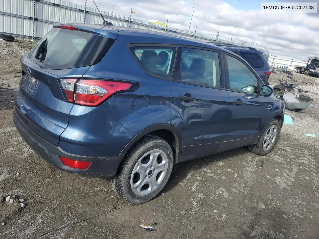 2018 Ford Escape S VIN: 1FMCU0F78JUC07148 Lot: 79173214