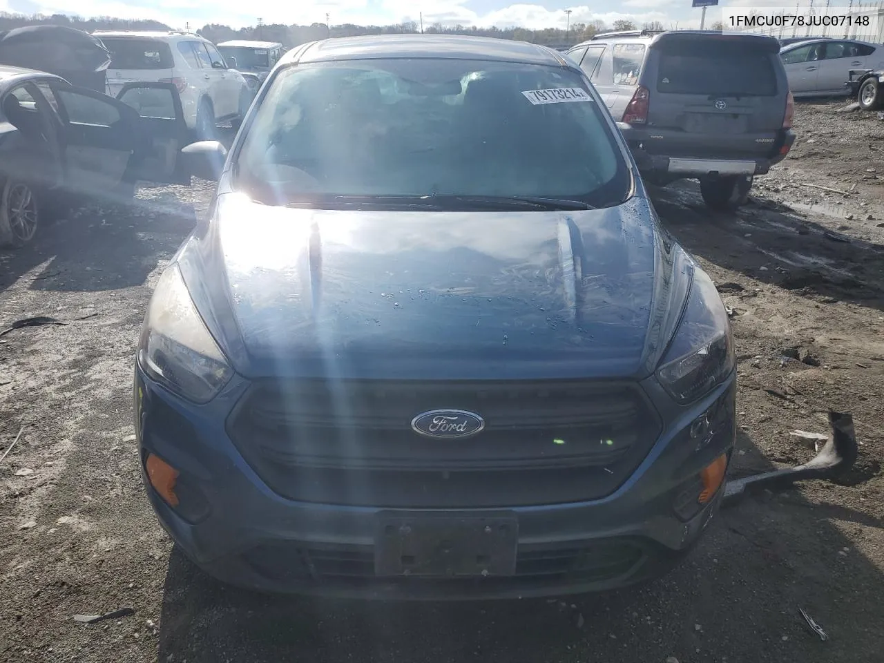 2018 Ford Escape S VIN: 1FMCU0F78JUC07148 Lot: 79173214