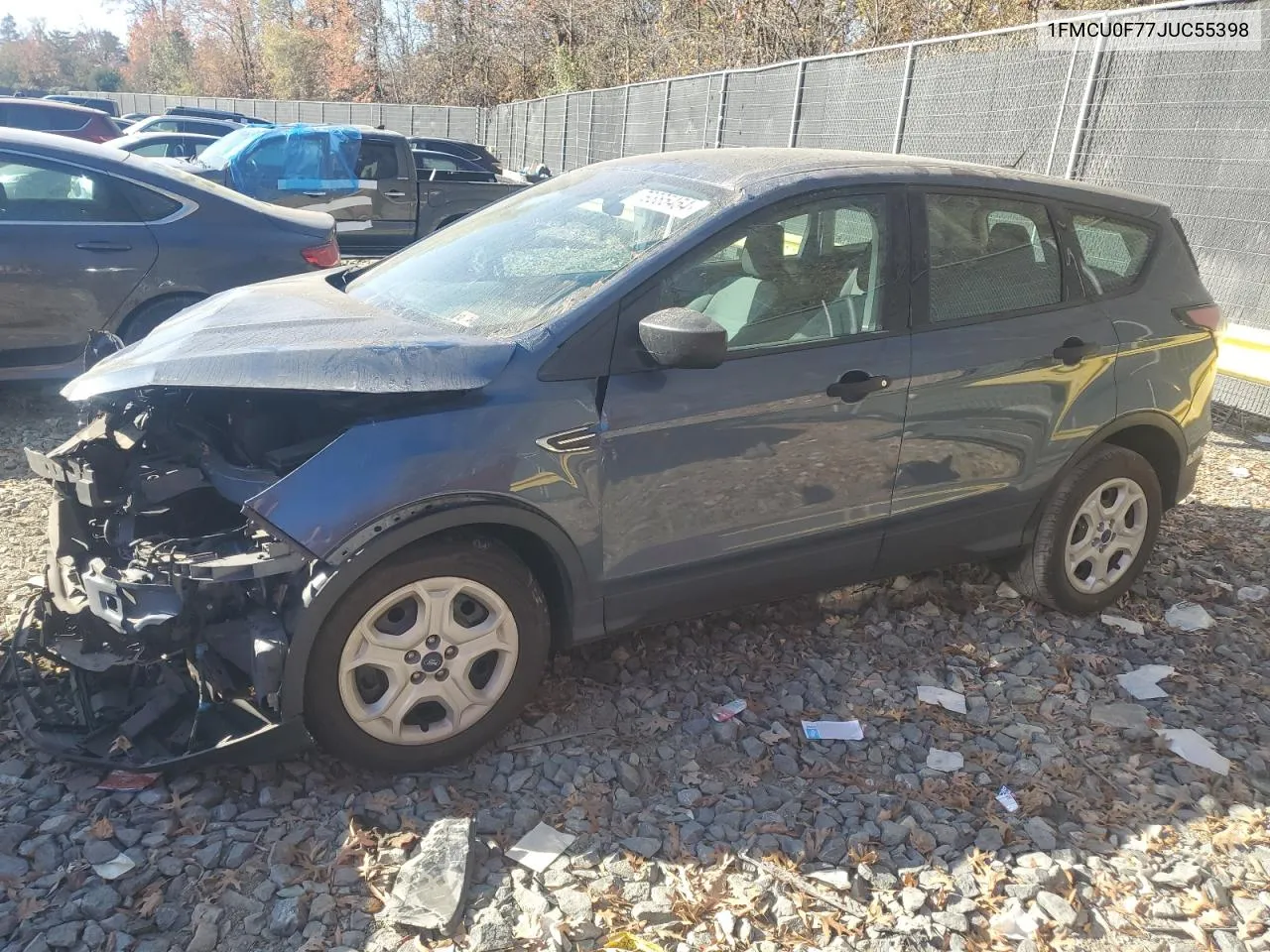 2018 Ford Escape S VIN: 1FMCU0F77JUC55398 Lot: 79385454