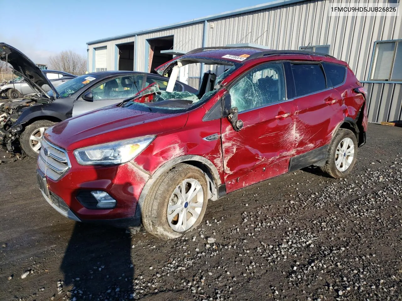 2018 Ford Escape Sel VIN: 1FMCU9HD5JUB26826 Lot: 79706534