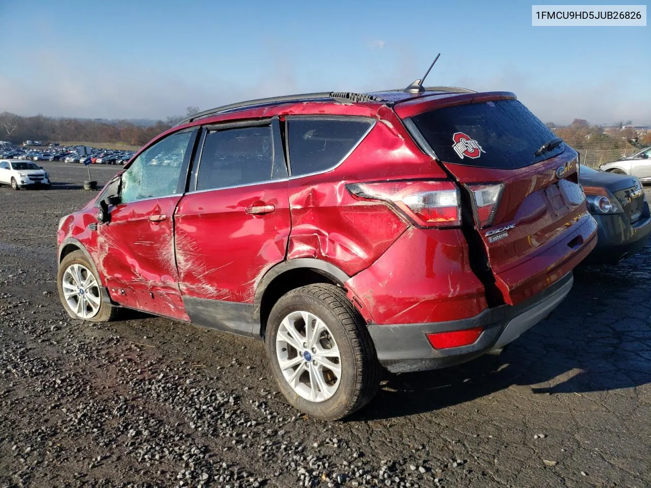 2018 Ford Escape Sel VIN: 1FMCU9HD5JUB26826 Lot: 79706534