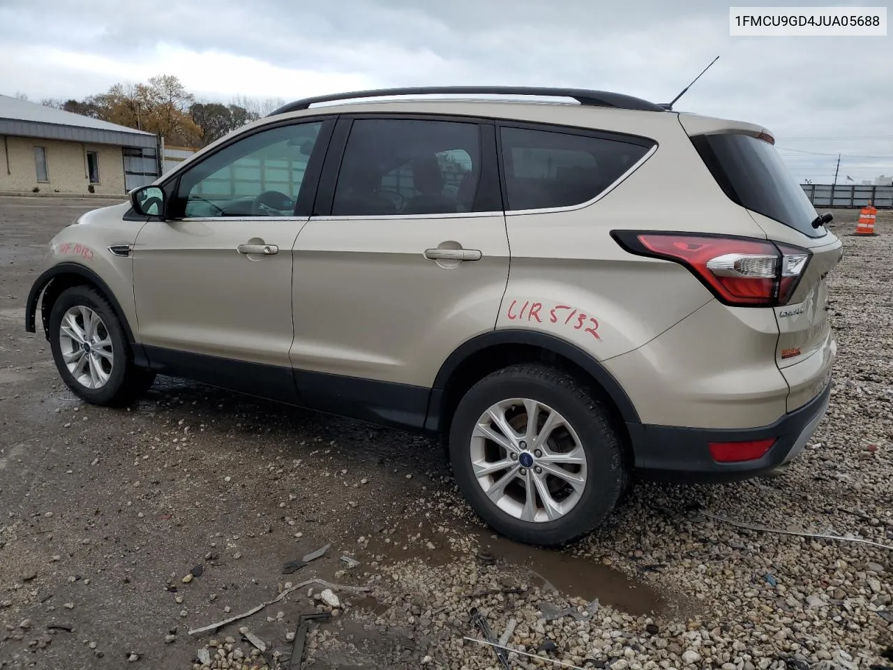 2018 Ford Escape Se VIN: 1FMCU9GD4JUA05688 Lot: 80010154