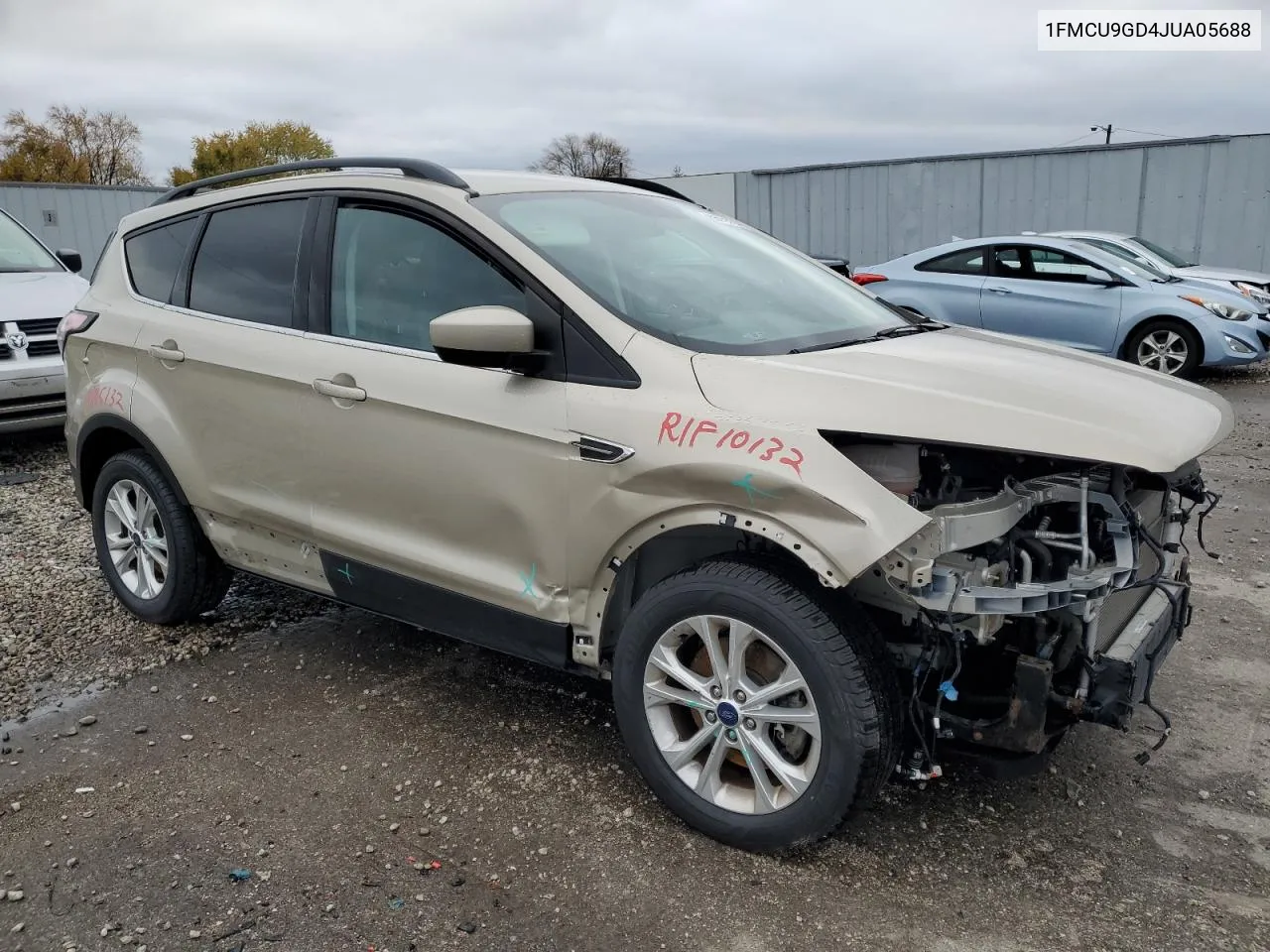 2018 Ford Escape Se VIN: 1FMCU9GD4JUA05688 Lot: 80010154