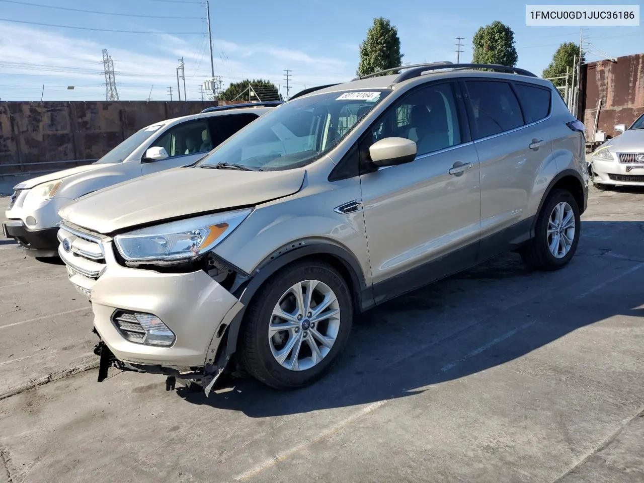 2018 Ford Escape Se VIN: 1FMCU0GD1JUC36186 Lot: 80174164