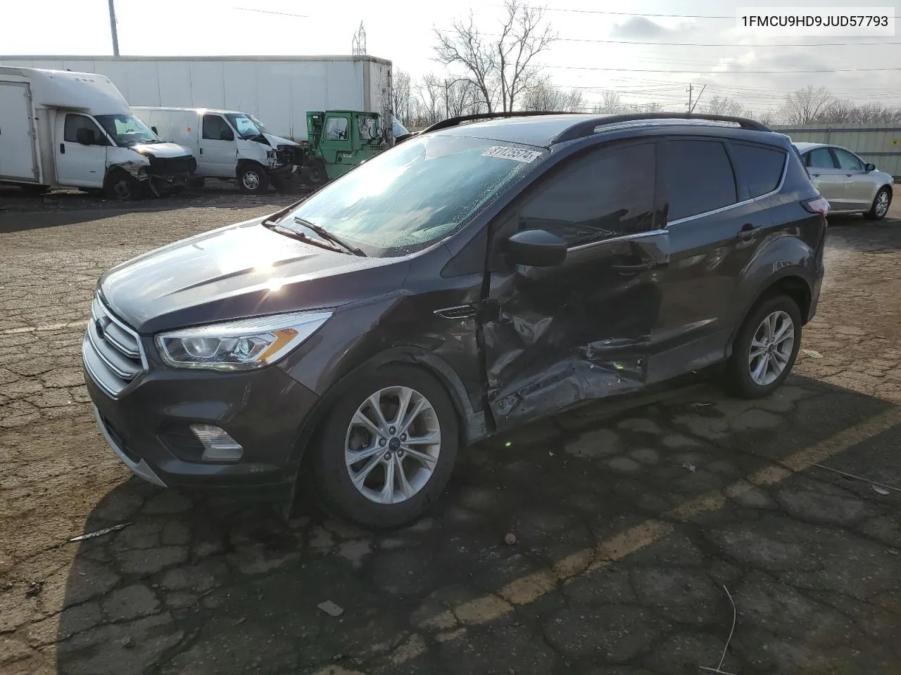 2018 Ford Escape Sel VIN: 1FMCU9HD9JUD57793 Lot: 81125574