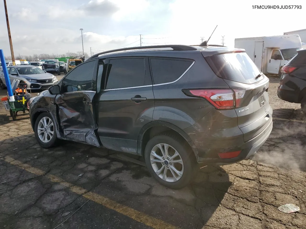 2018 Ford Escape Sel VIN: 1FMCU9HD9JUD57793 Lot: 81125574