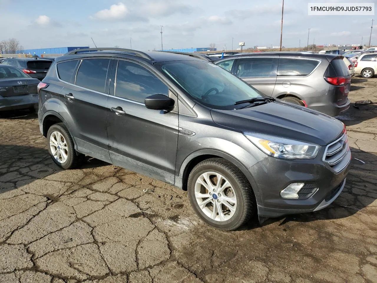 2018 Ford Escape Sel VIN: 1FMCU9HD9JUD57793 Lot: 81125574