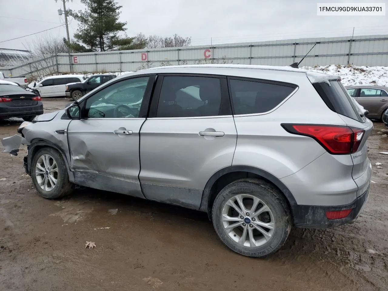 2019 Ford Escape Se VIN: 1FMCU9GD9KUA33701 Lot: 38088384