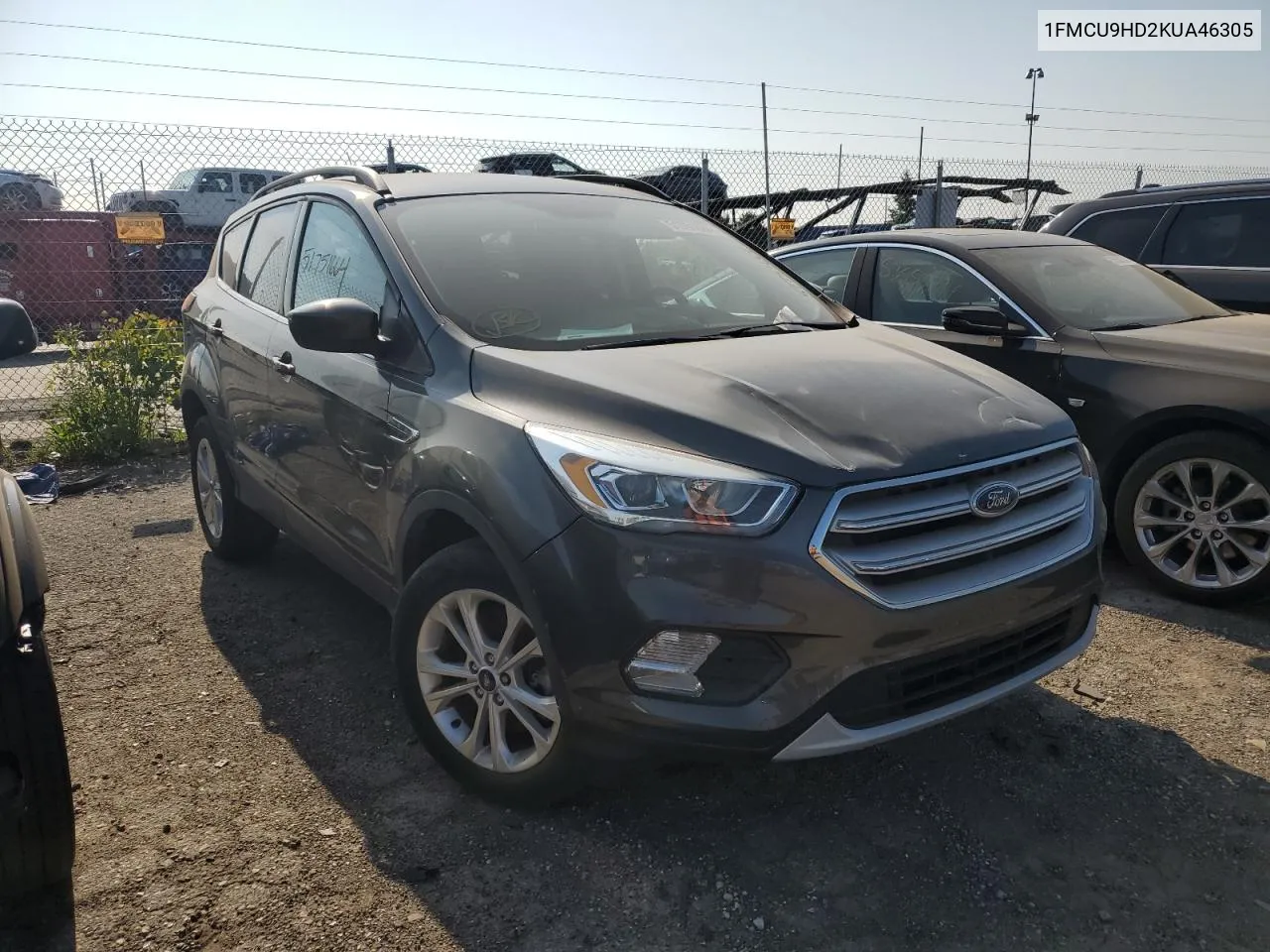 2019 Ford Escape Sel VIN: 1FMCU9HD2KUA46305 Lot: 51751664