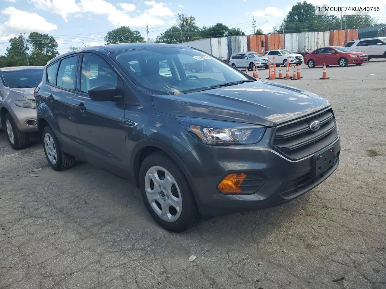 2019 Ford Escape S VIN: 1FMCU0F74KUA40756 Lot: 53219734