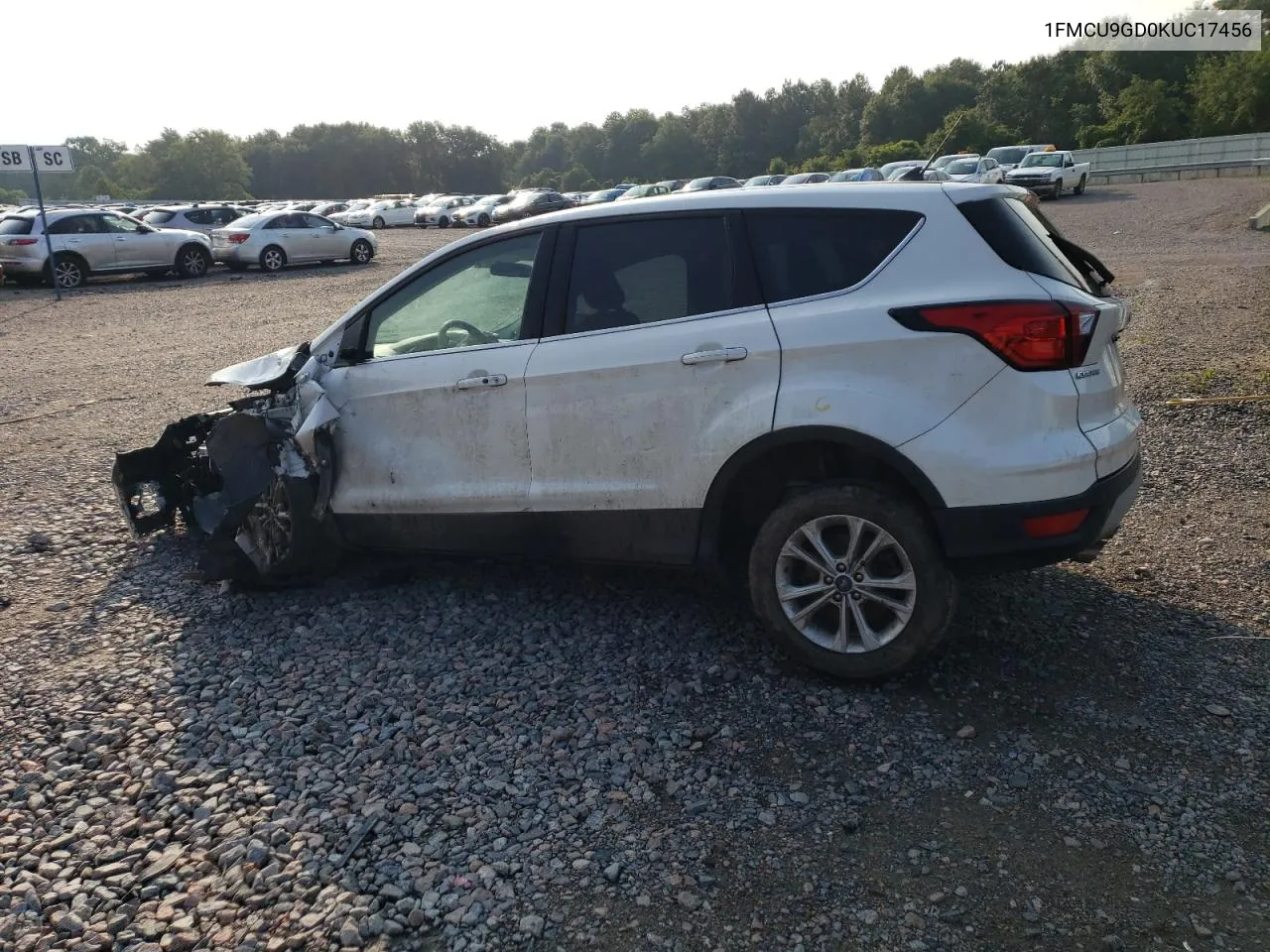 2019 Ford Escape Se VIN: 1FMCU9GD0KUC17456 Lot: 54732343