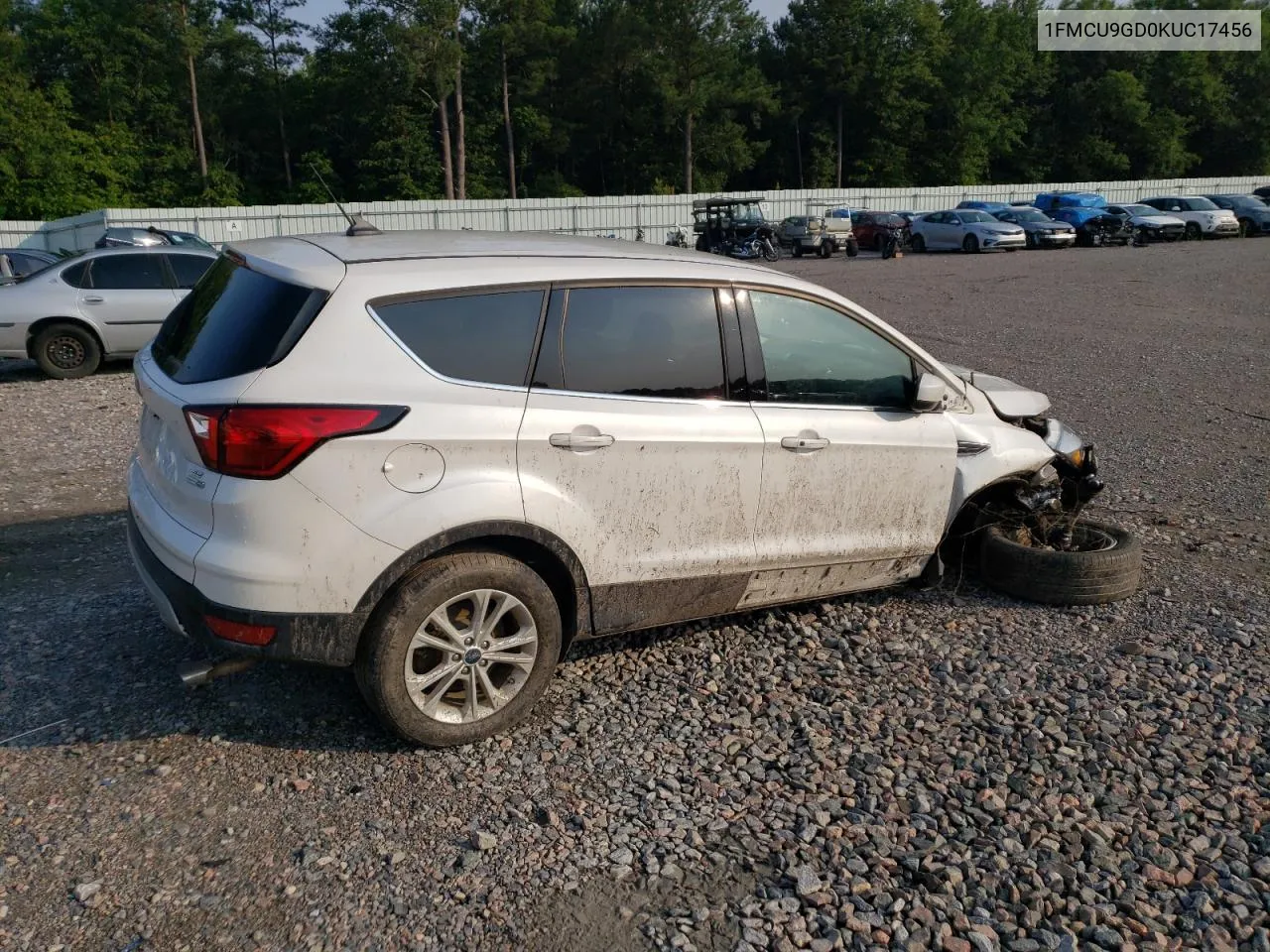 2019 Ford Escape Se VIN: 1FMCU9GD0KUC17456 Lot: 54732343