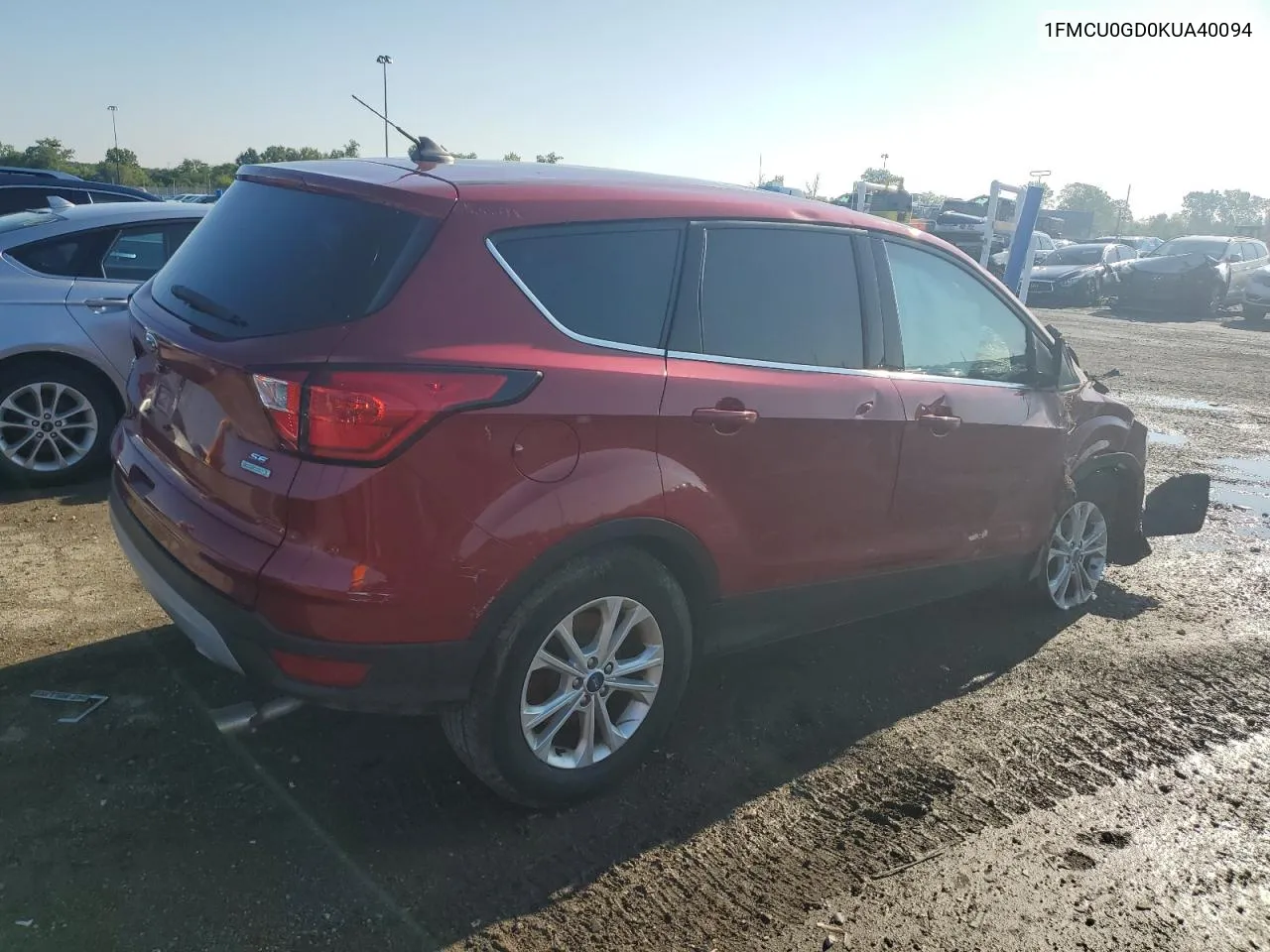 2019 Ford Escape Se VIN: 1FMCU0GD0KUA40094 Lot: 62203204