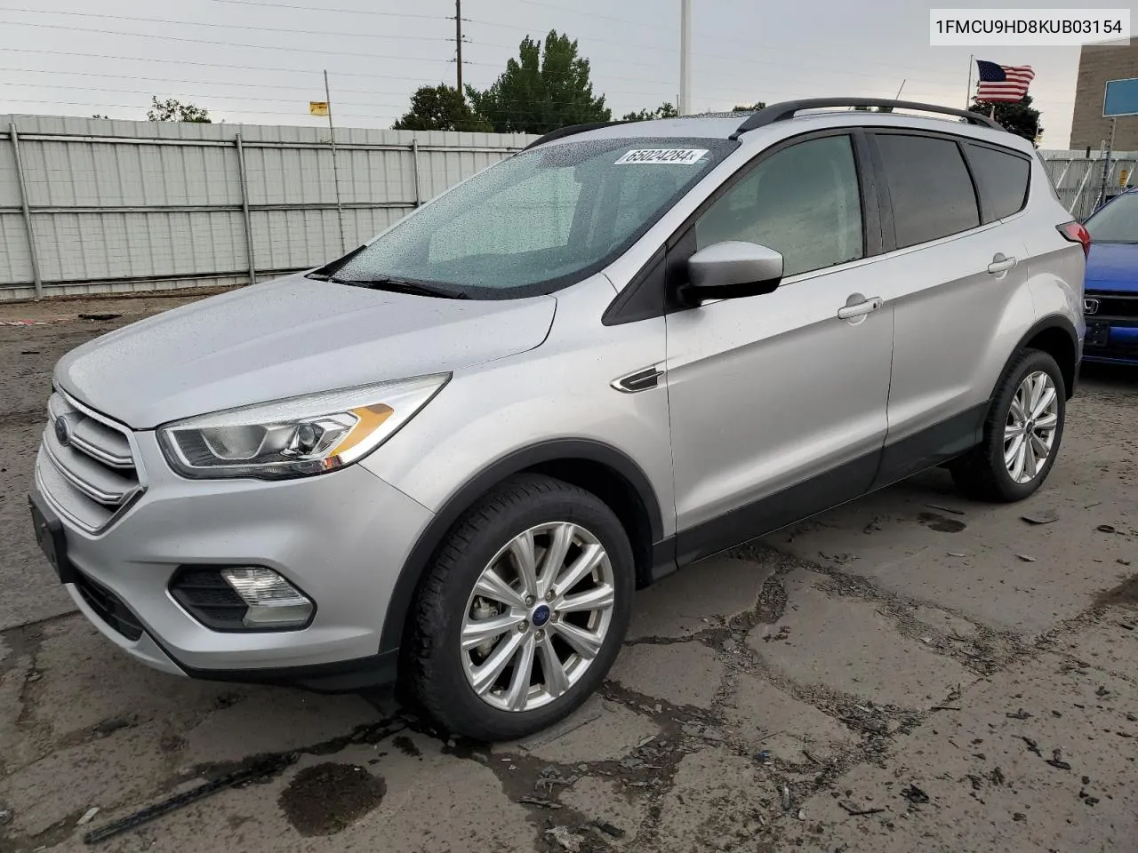 2019 Ford Escape Sel VIN: 1FMCU9HD8KUB03154 Lot: 65024284