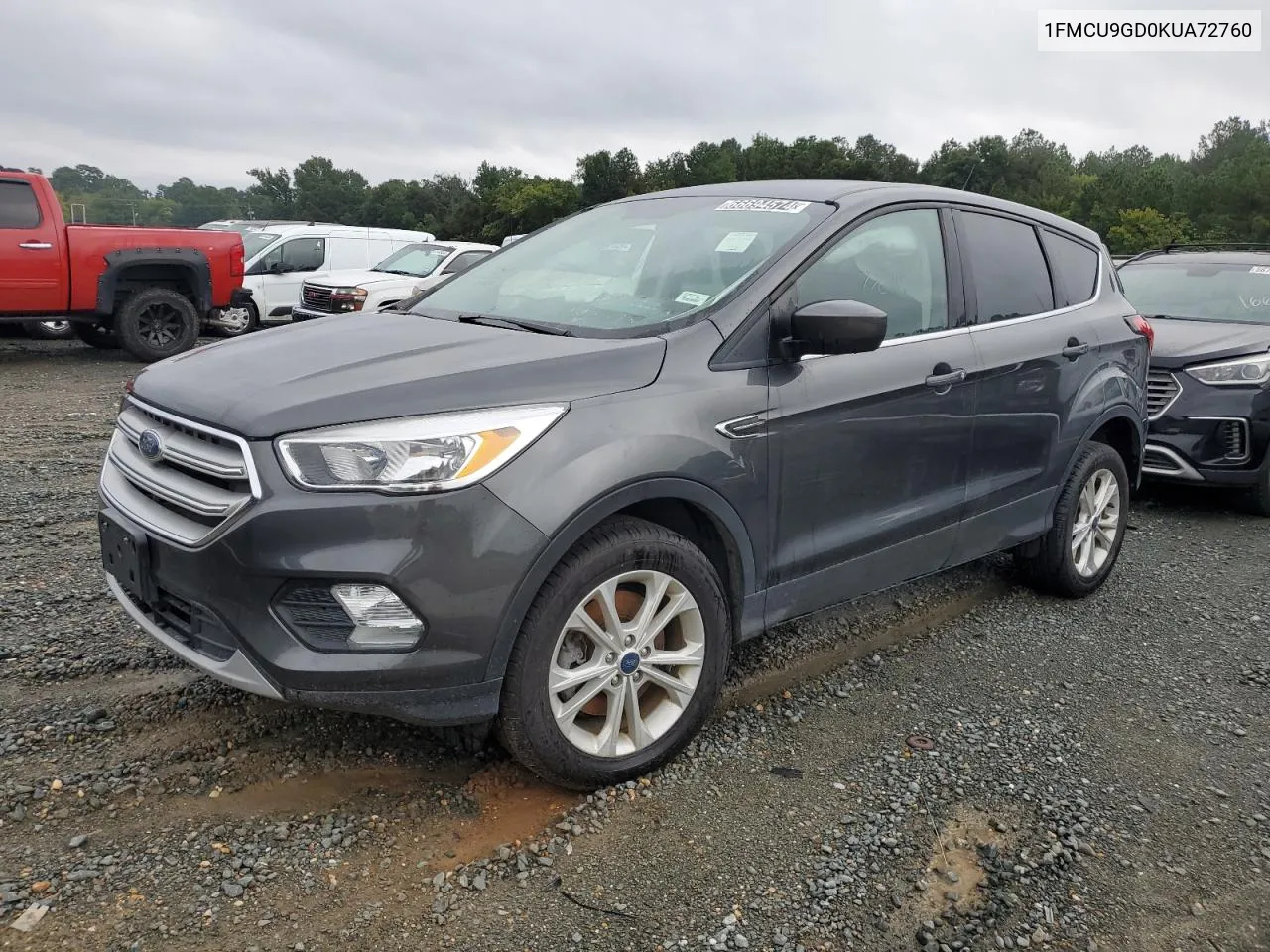 2019 Ford Escape Se VIN: 1FMCU9GD0KUA72760 Lot: 66694574